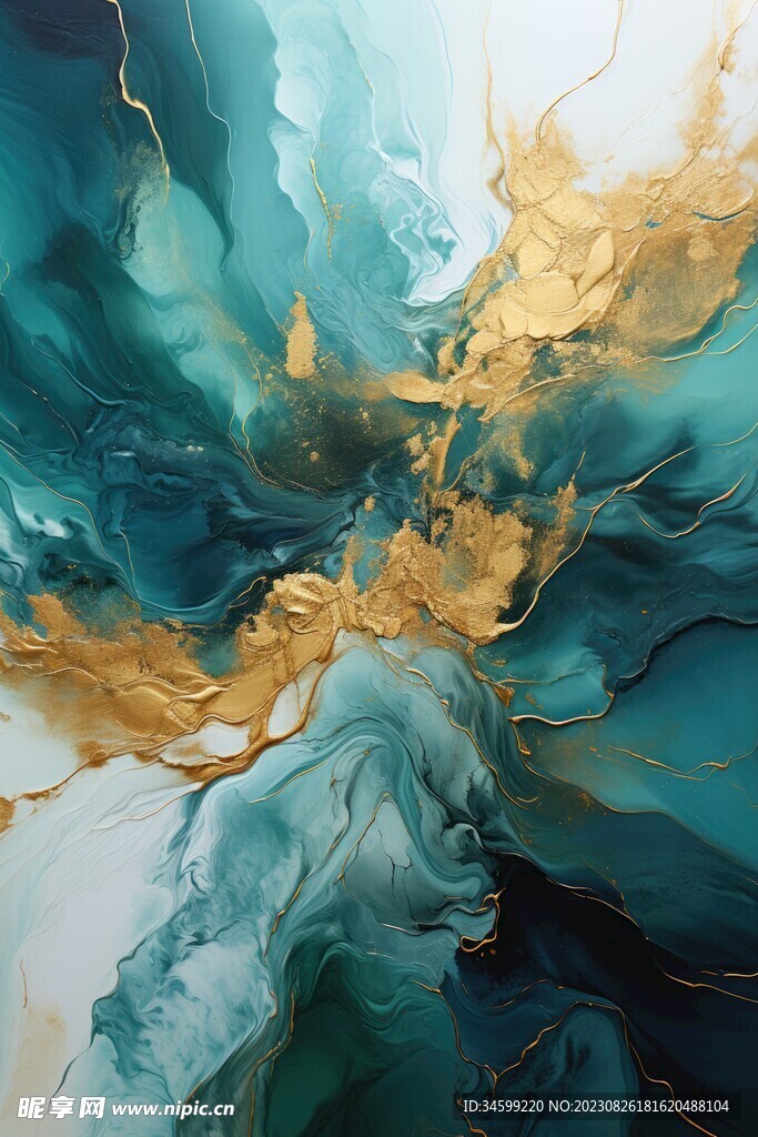 流体框画