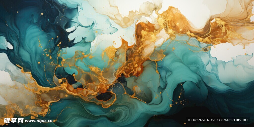流体框画