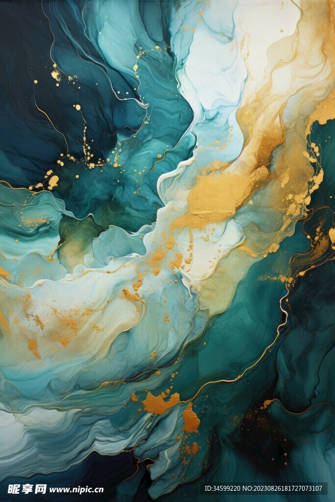 流体框画