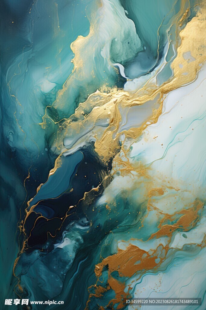 流体框画