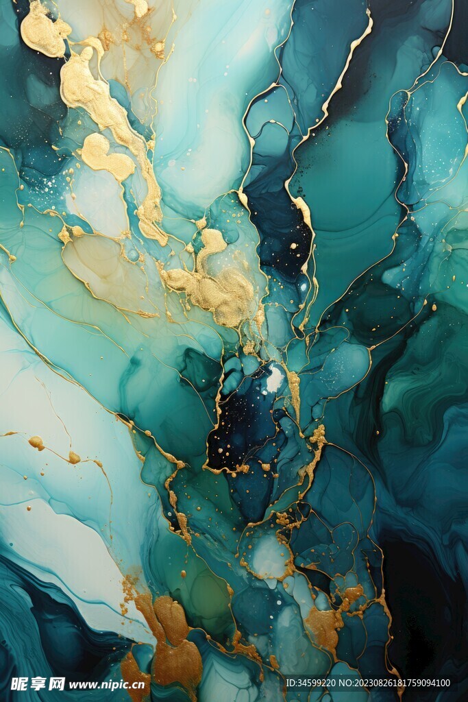 流体框画