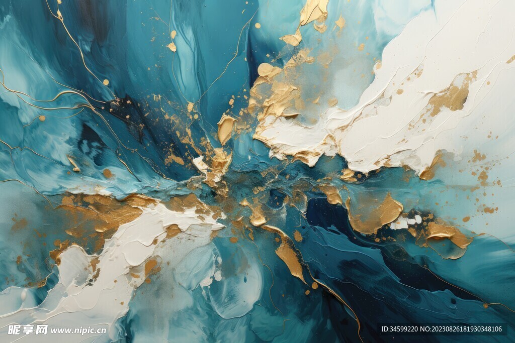 流体框画