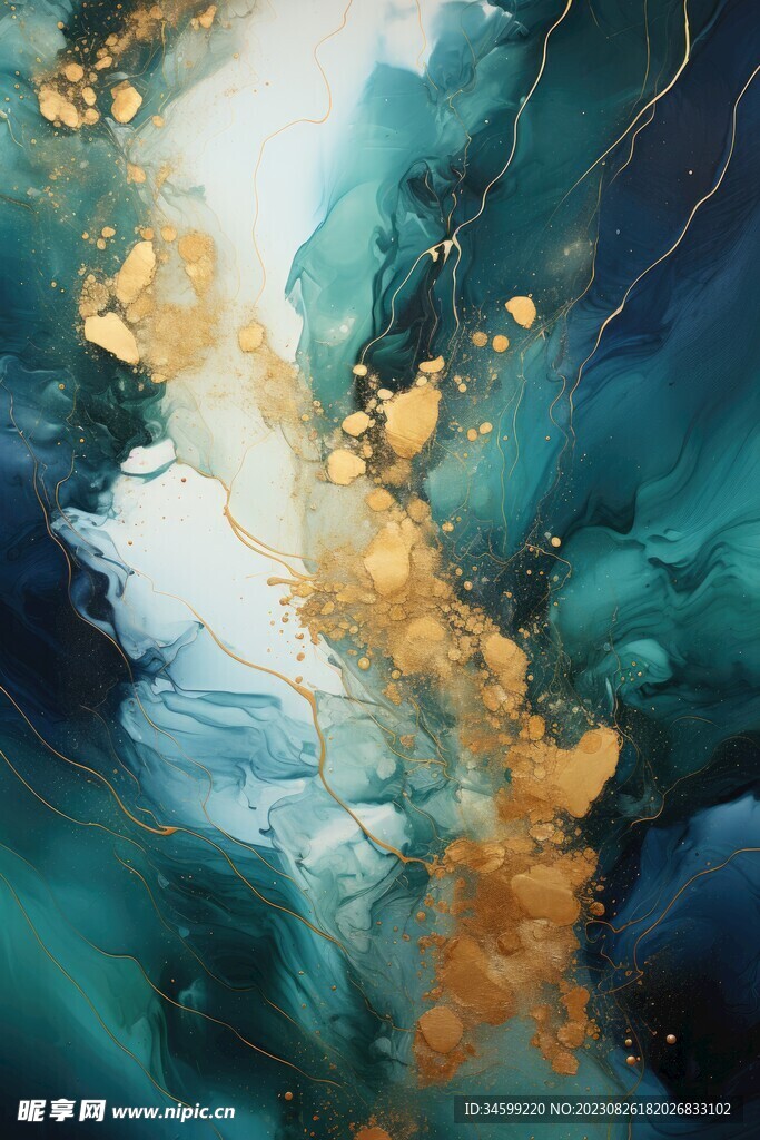 流体框画