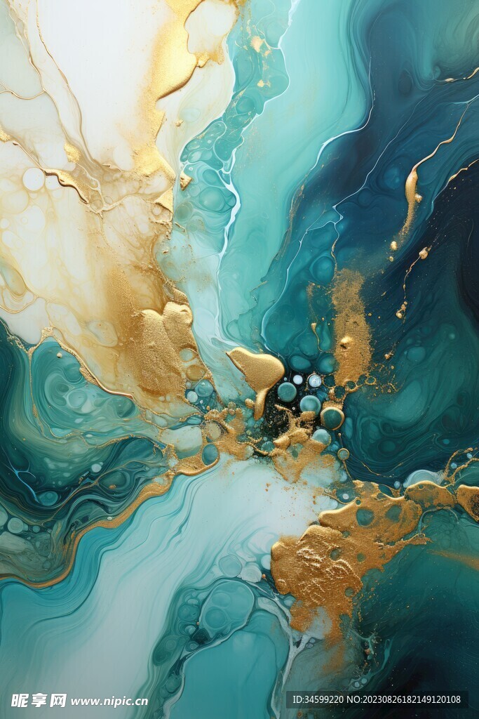流体框画