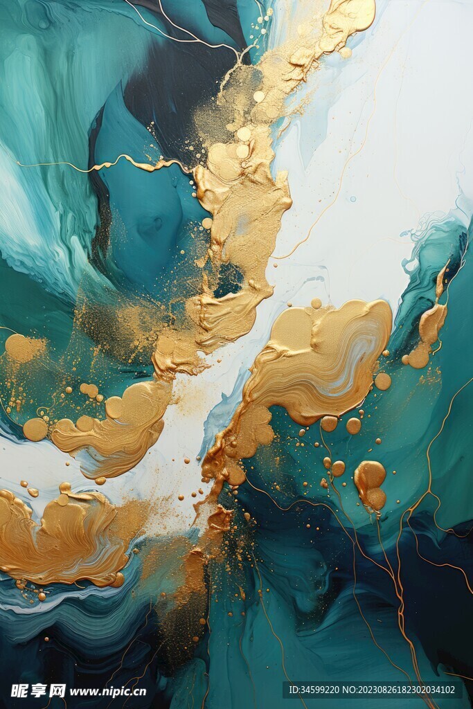 流体框画