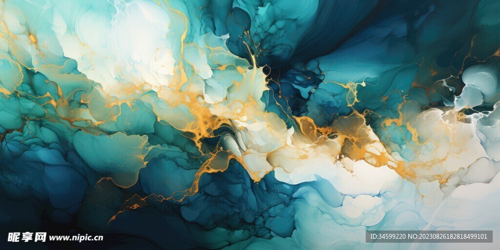 流体框画