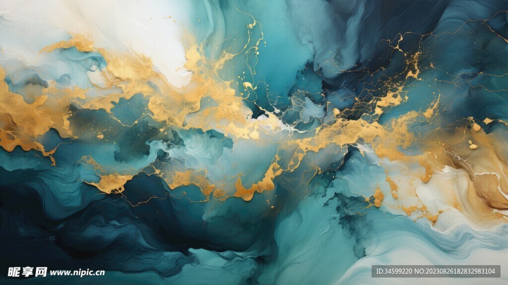 流体框画