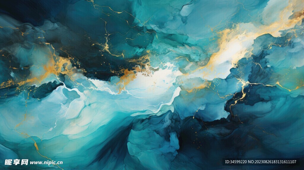 流体框画