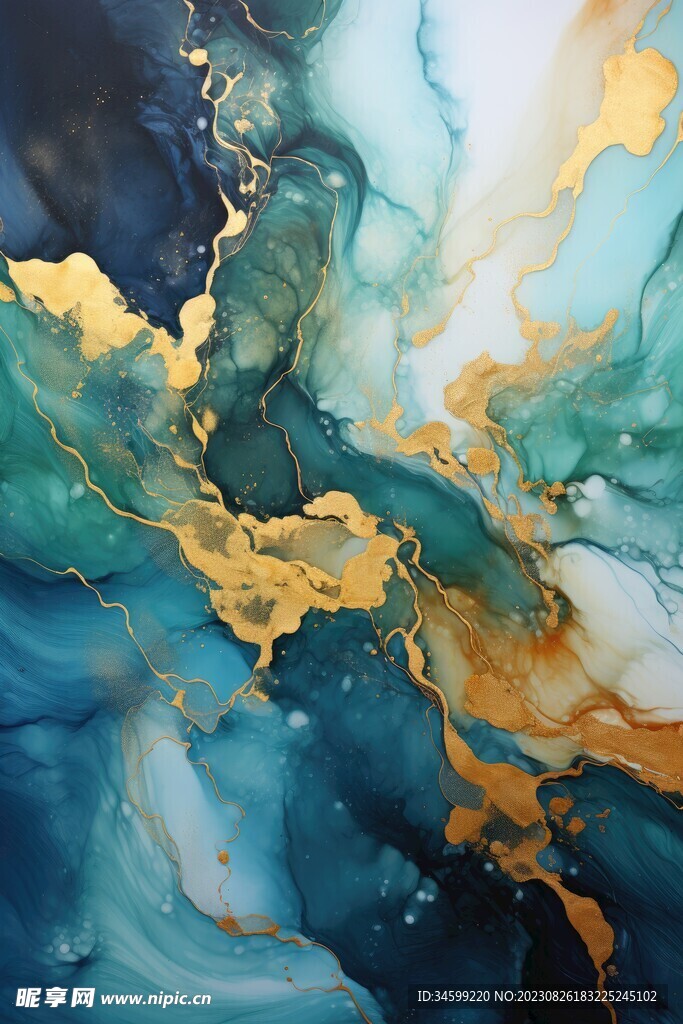 流体框画