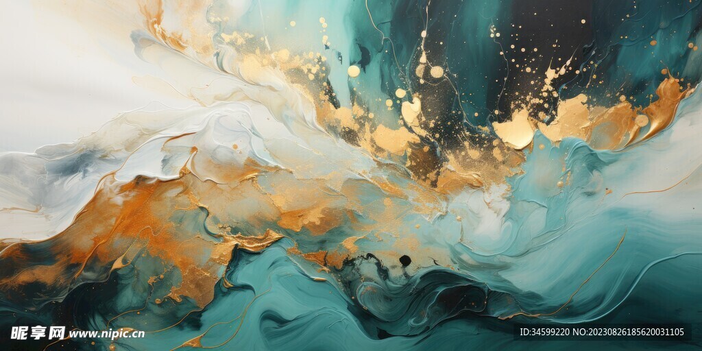 流体框画