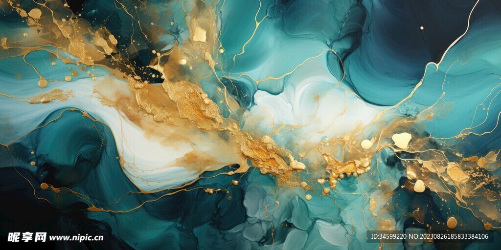 流体框画