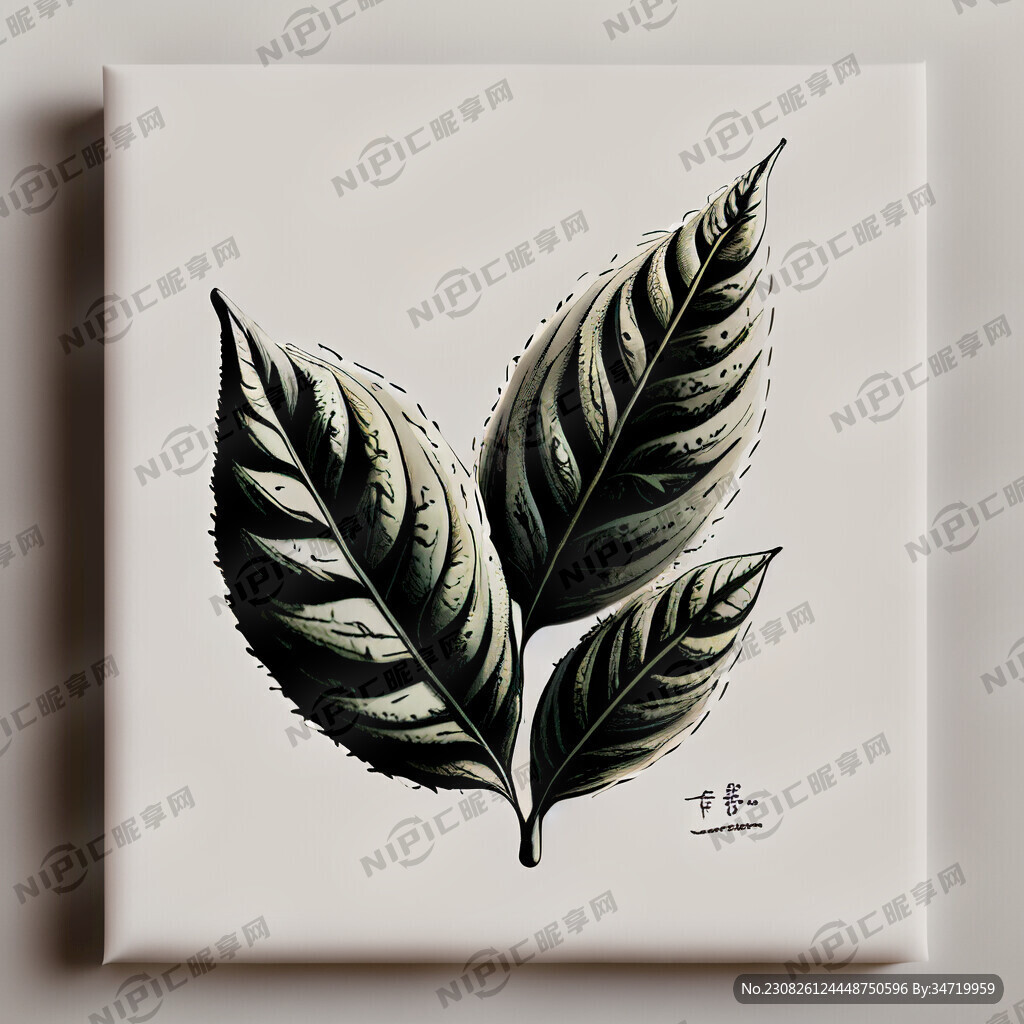 一芽一叶的茶叶 细节细腻