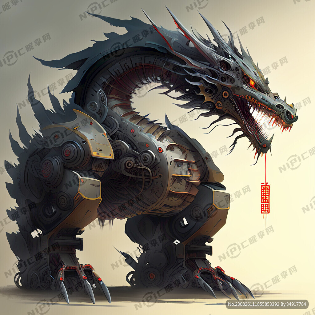 中国龙 硬核机械 二次元
