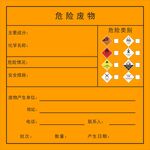 危险废物 警示牌