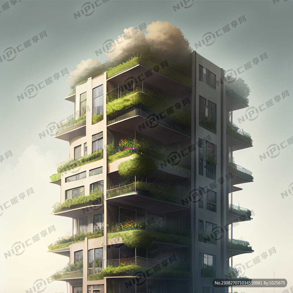 一栋在郊野的二十层小区楼