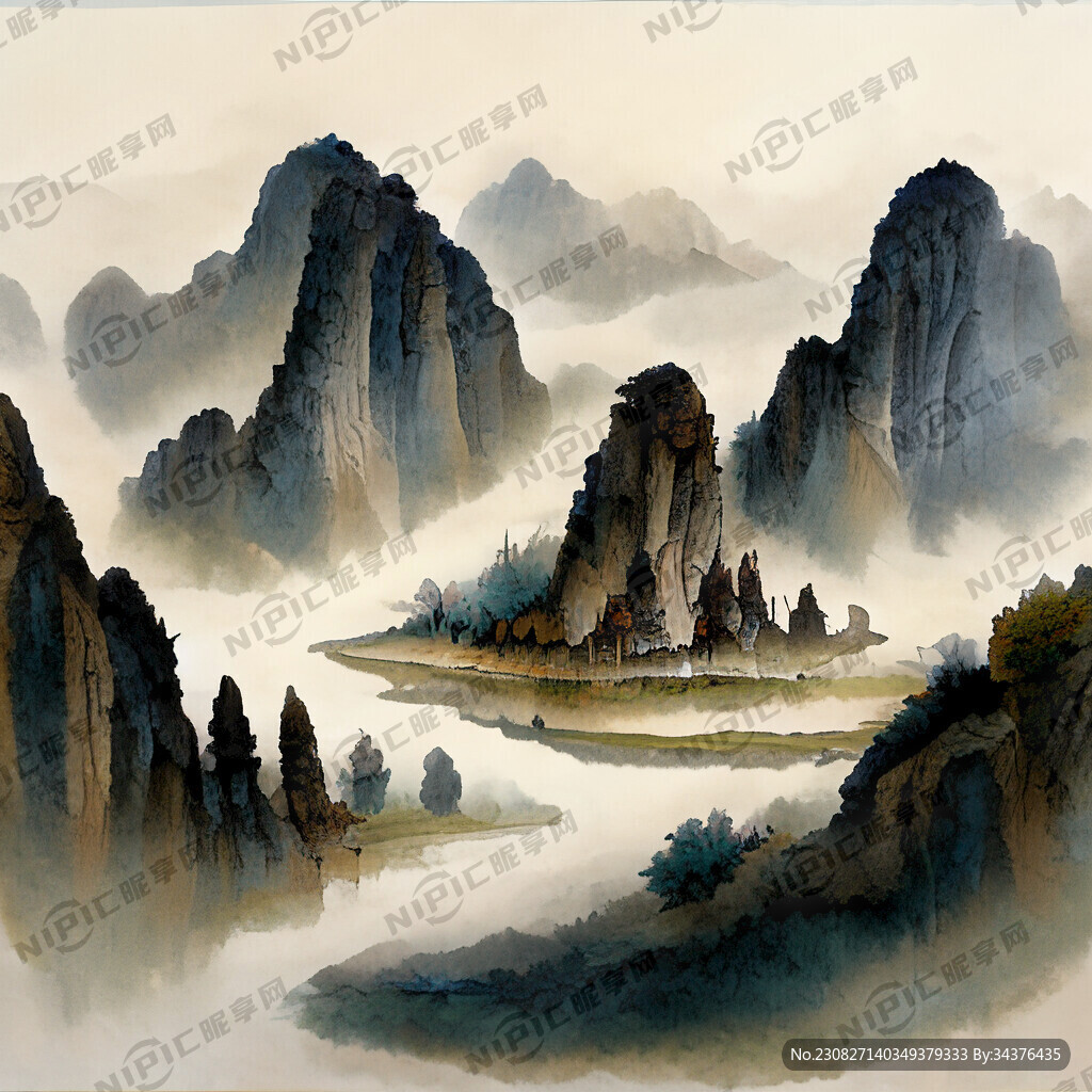 中式工笔画
