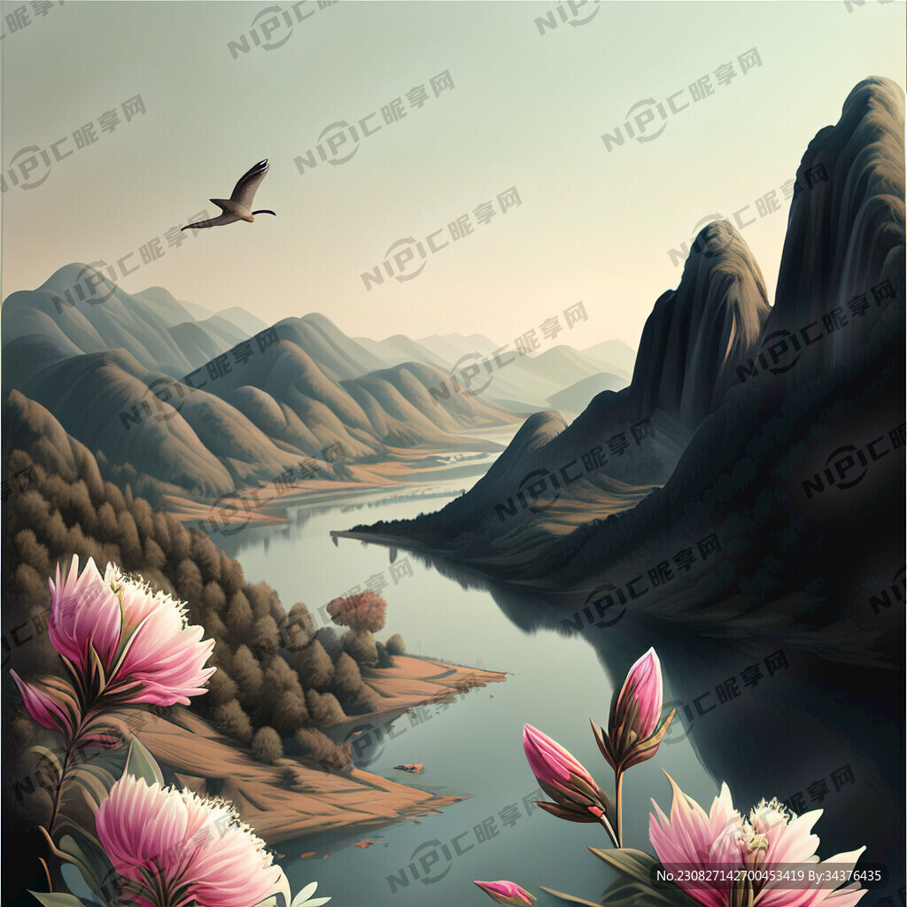 古典山水花鸟
