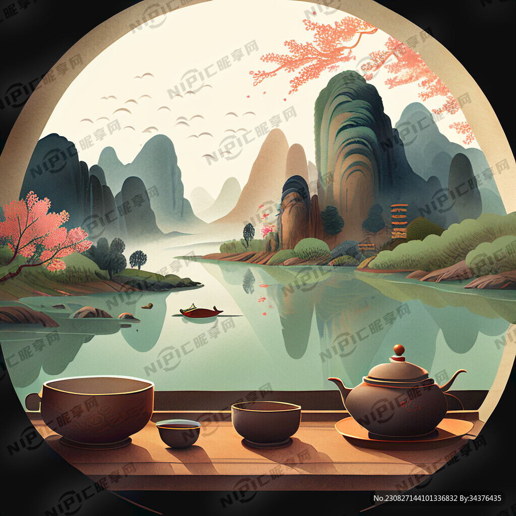 品茗图
