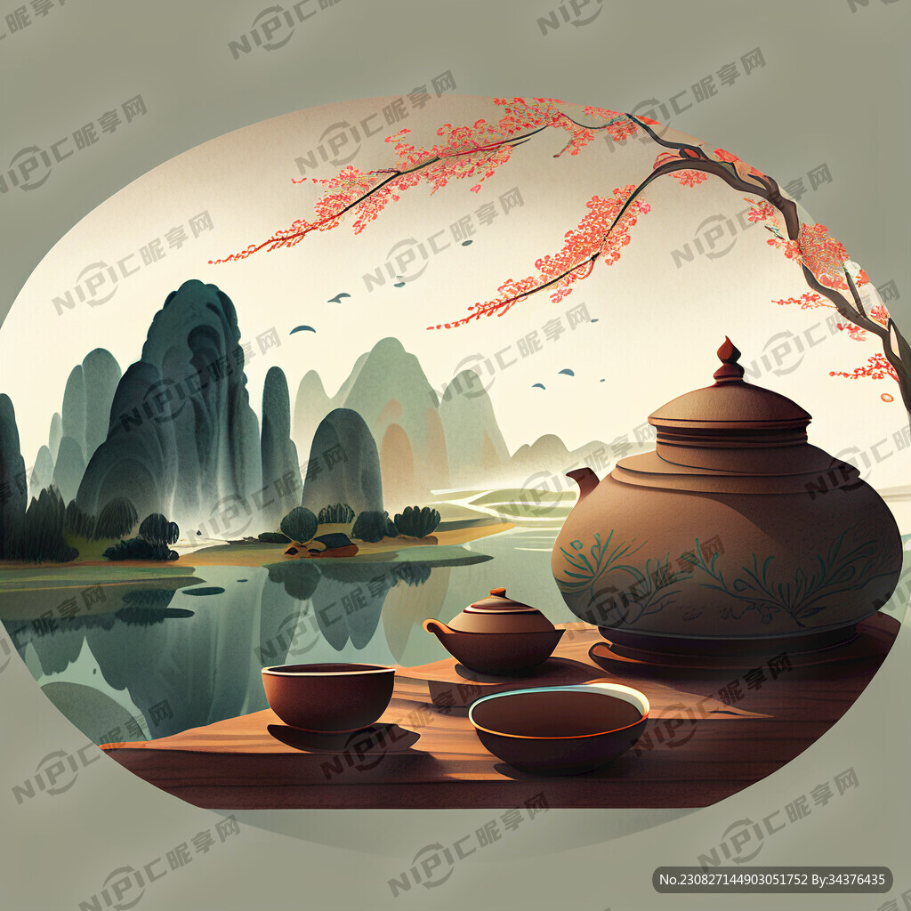 品茗图