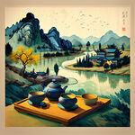 品茗图