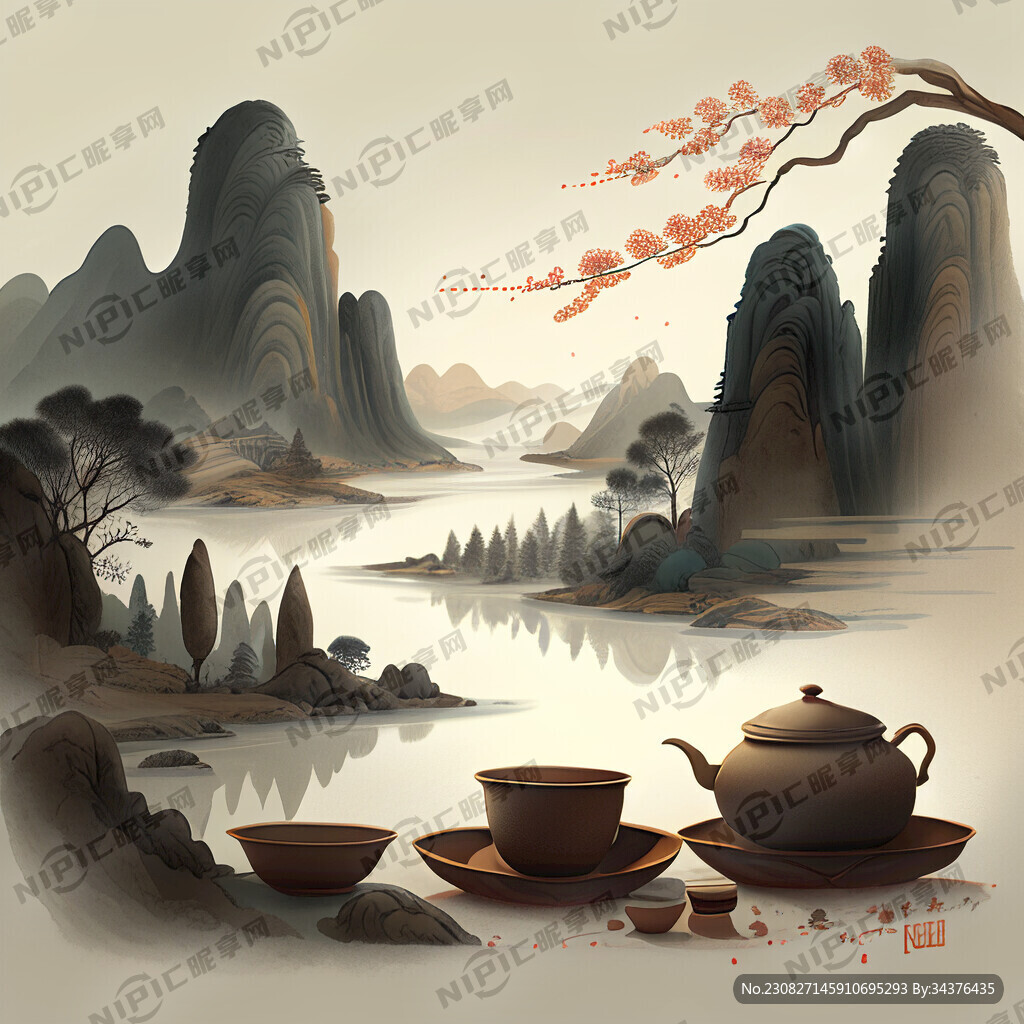 AI创作图品茗图nipic.com-昵图网
