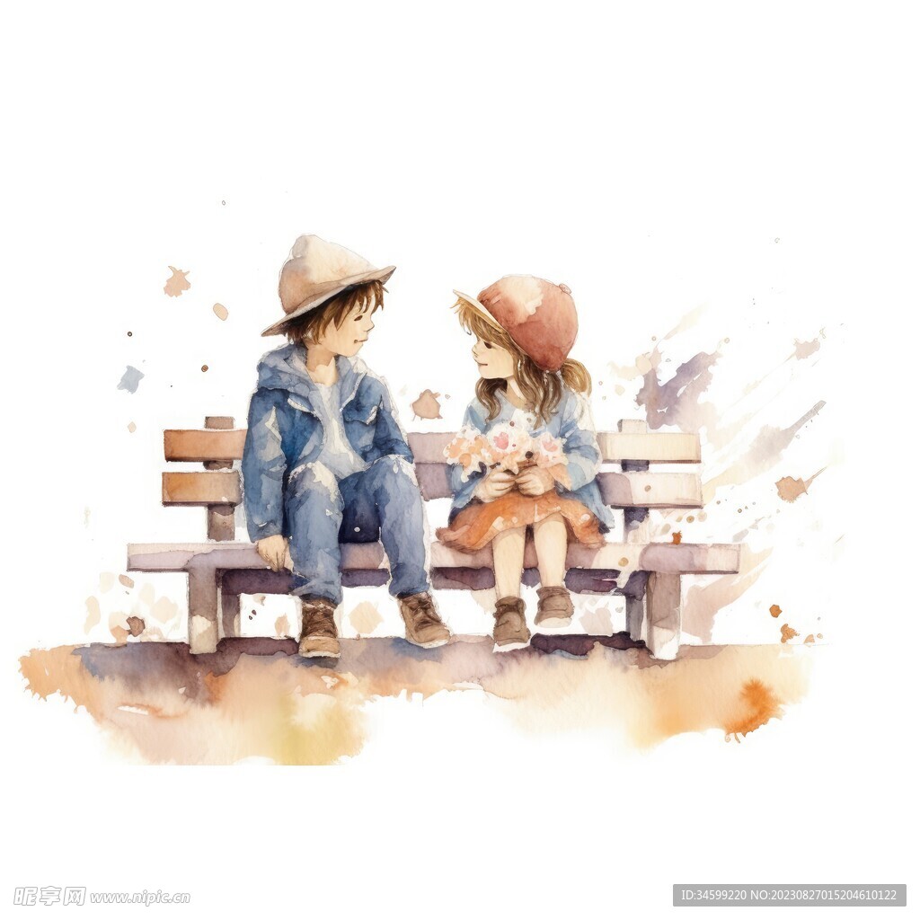 儿童水彩画