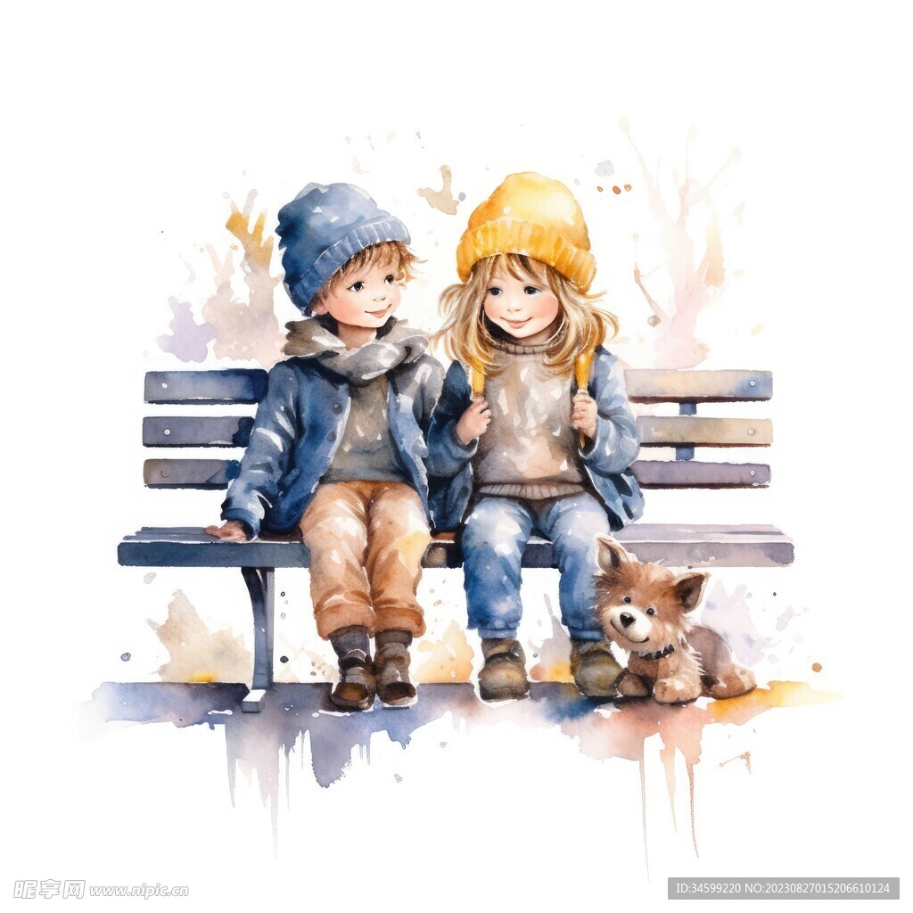 儿童水彩画