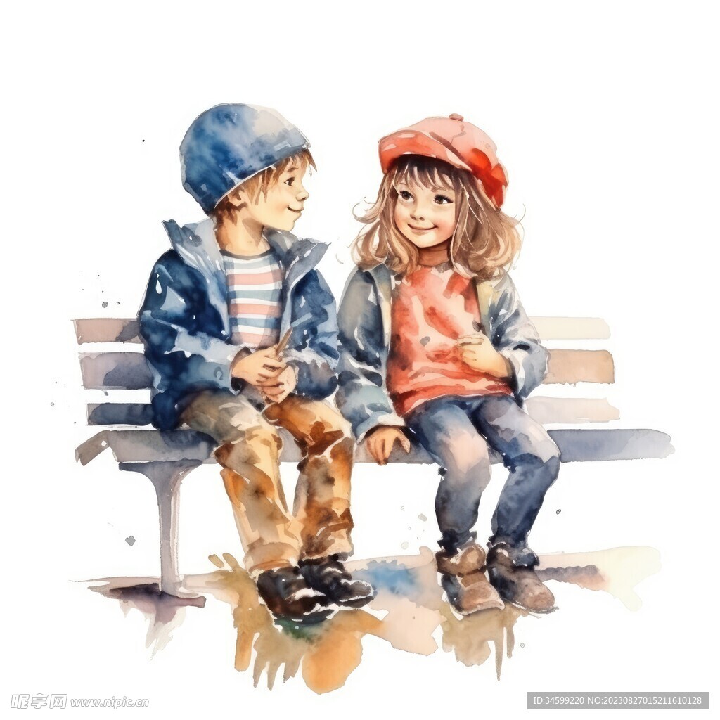 儿童水彩画