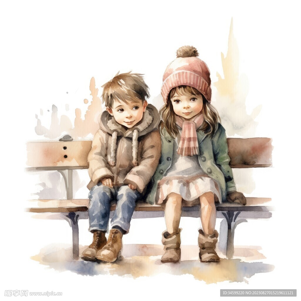儿童水彩画