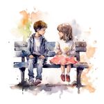 儿童水彩画