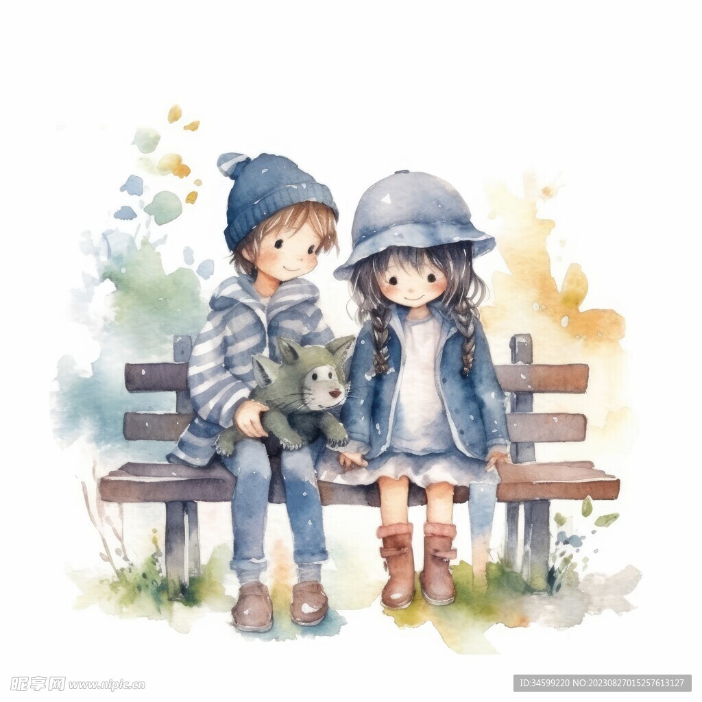 儿童水彩画