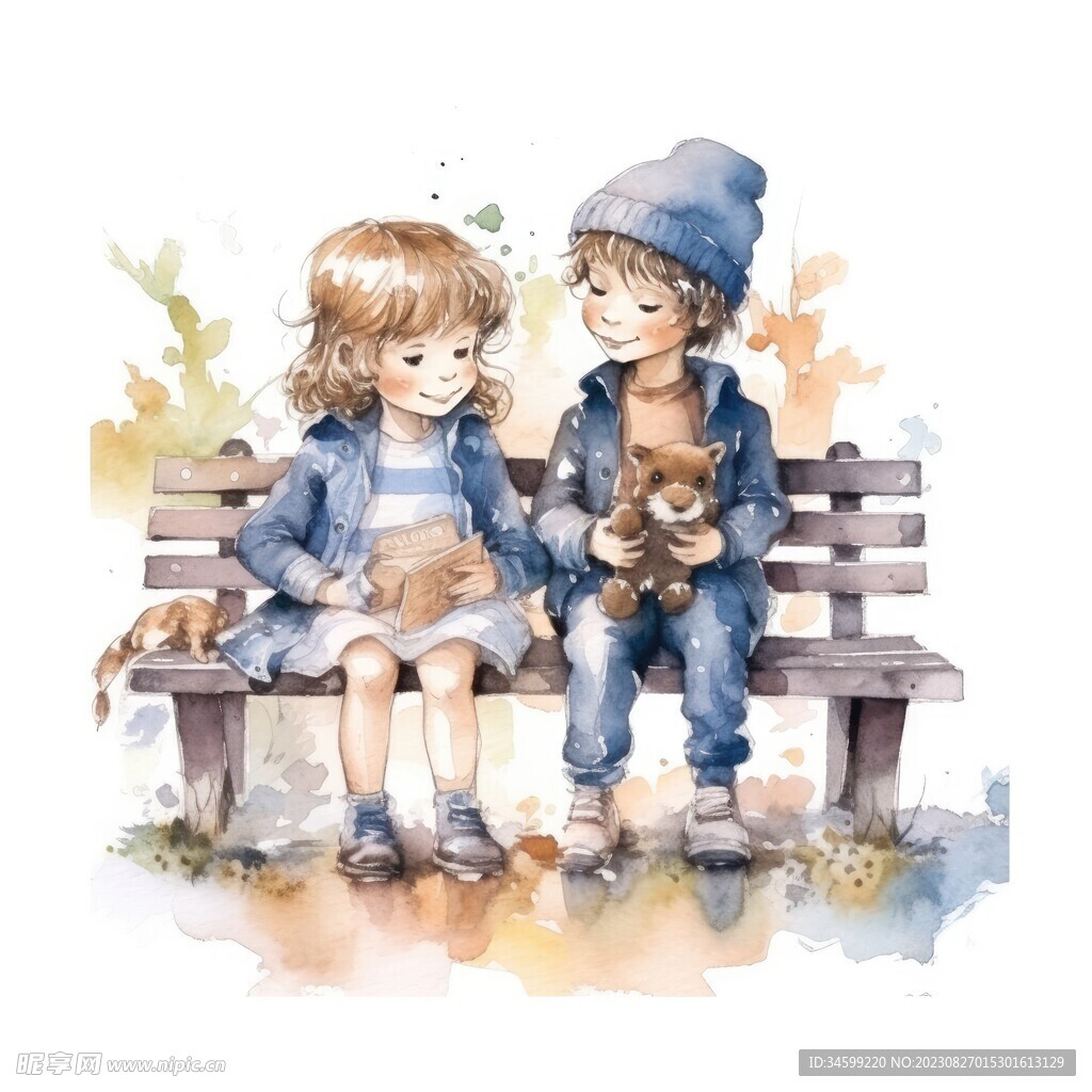 儿童水彩画