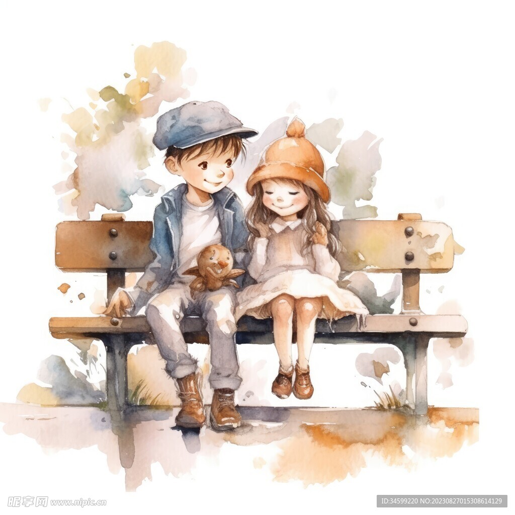 儿童水彩画