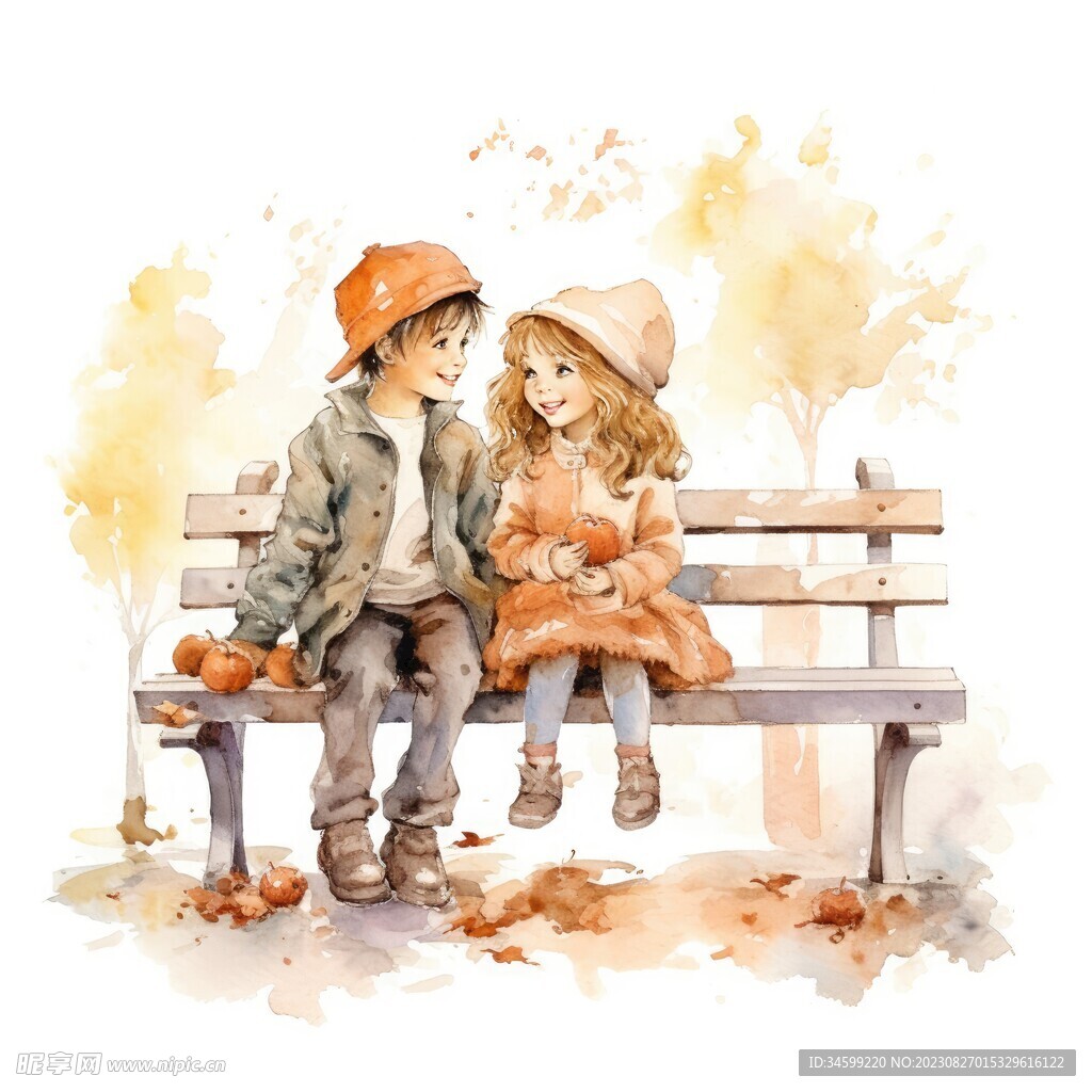 儿童水彩画