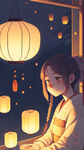 中元节二次元海报温馨