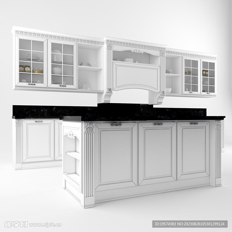 C4D模型 厨房 