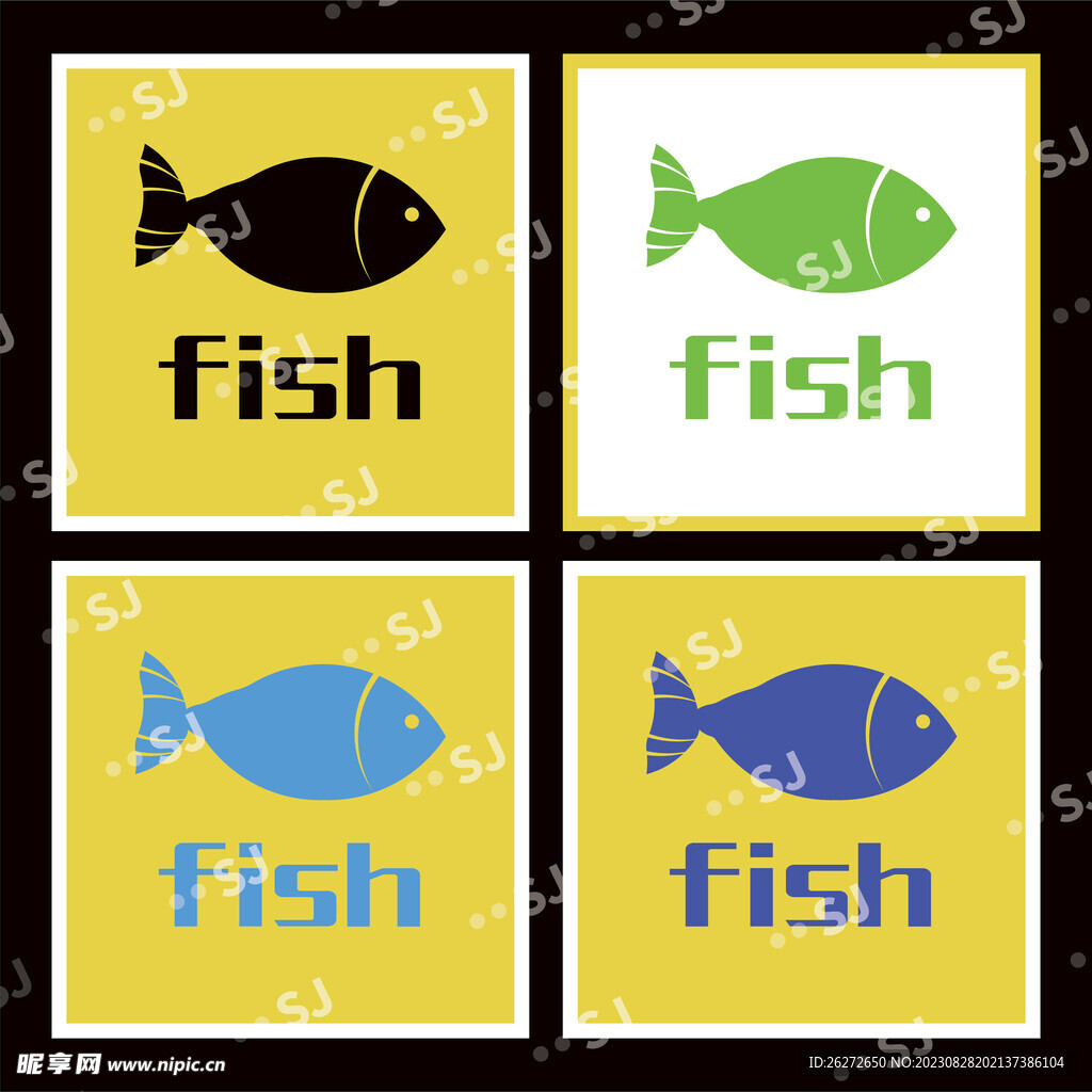 鱼图标logo