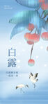 玻璃质感白露