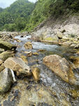 山谷小溪流水素材