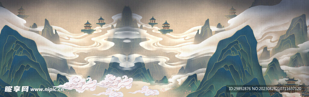 水墨海报背景