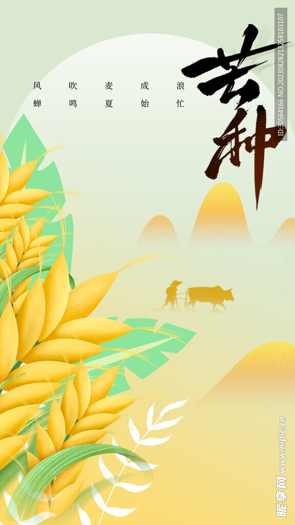 芒种传统节气海报