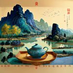 品茗图