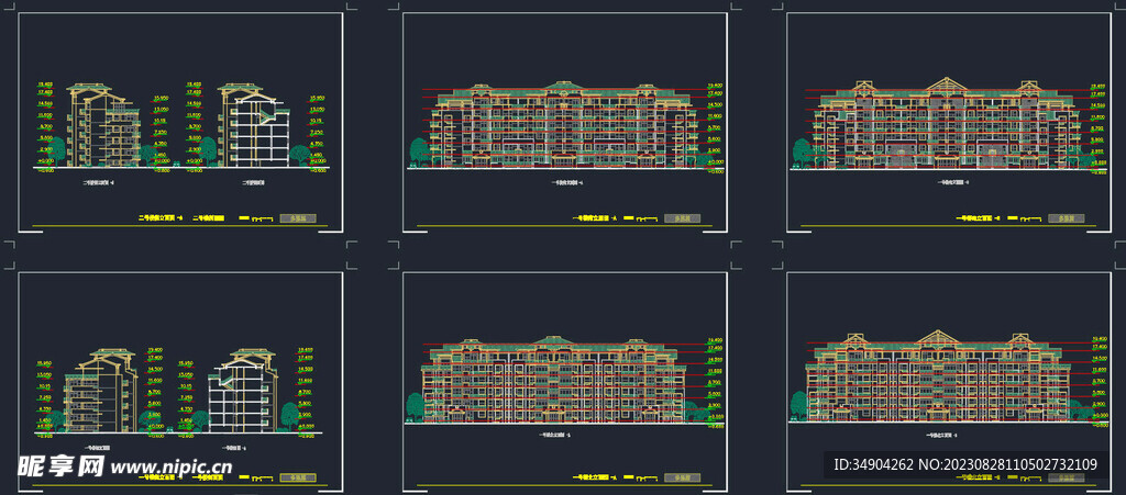 小高层住宅建筑设计CAD施工图