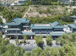 兰州白塔公园鸟瞰图