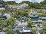兰州白塔公园鸟瞰图