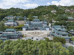 兰州白塔公园鸟瞰图 