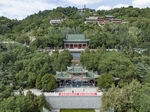 兰州白塔公园鸟瞰图 