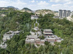 兰州白塔公园鸟瞰图