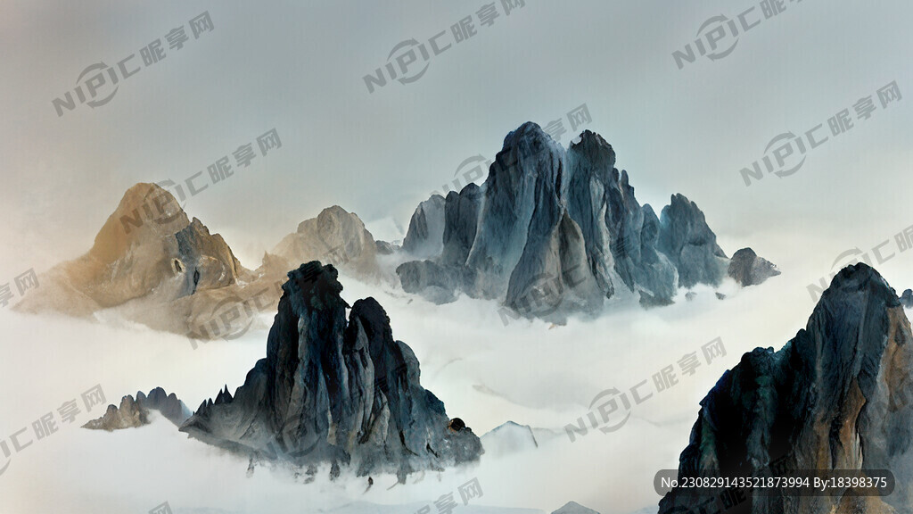 绘制一幅3d山水画