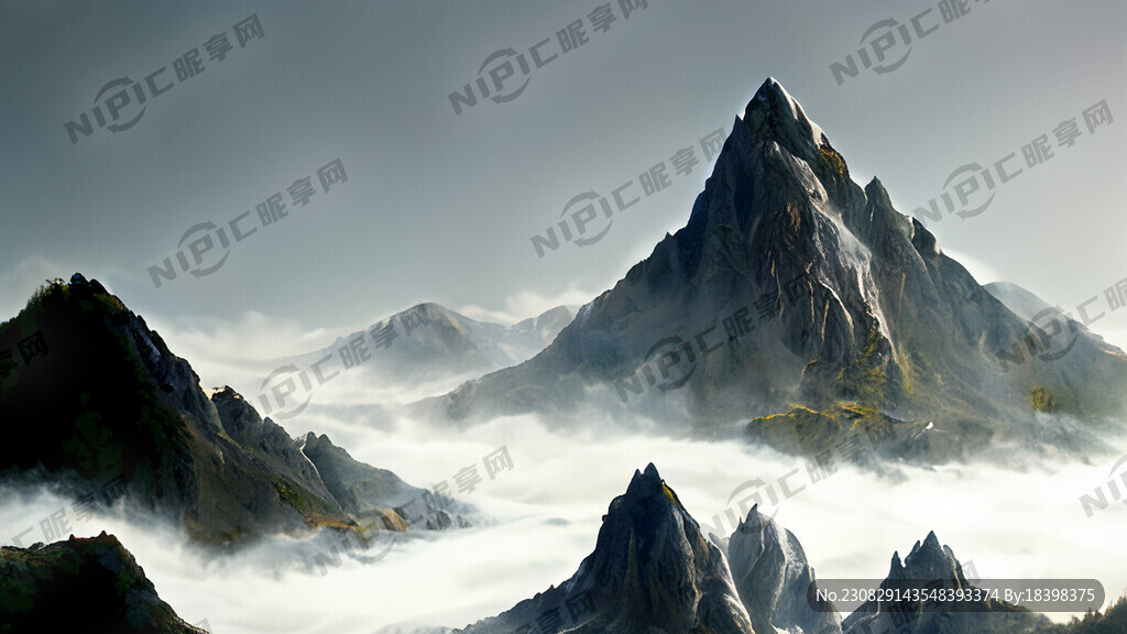 绘制一幅3d山水画